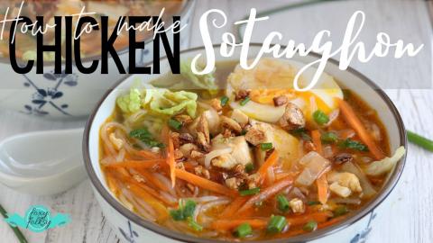 Learn hot to cook CHICKEN SOTANGHON SOUP  - FOXY FOLKSY -...