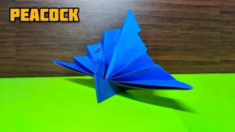 Origami Peacock | Origami tutorial | Paper craft