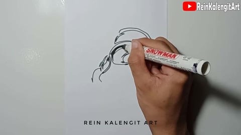 Drawing Grafiti character skate skull