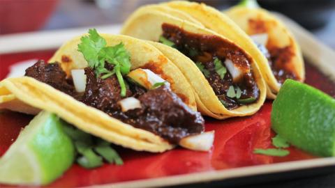 Braised Pork Tacos | It's Only Food with Chef John Politt...