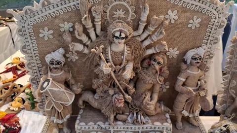Durga Idol Made From Jute | Incredible Handicrafts of Ben...