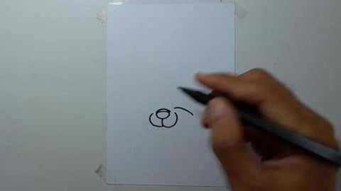 Drawing Graffiti bear and santa hatt