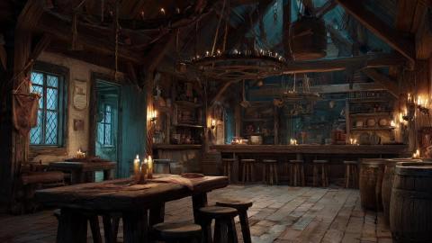 THE BARD'S SONG Tavern Ambience for Relaxing  Medieval Mu...
