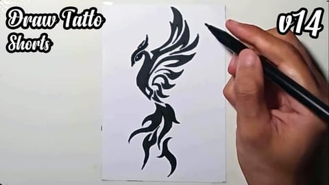 Draw Tatto v14 #shorts