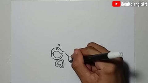 Drawing Wax Skull Character Graffiti