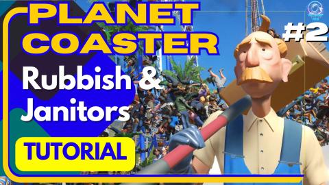 Trash, Rubbish bins and Janitors Keep your Planet Coaster...