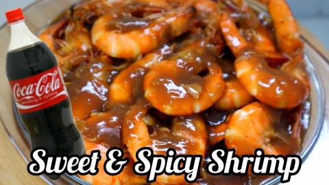 Sweet and Spicy Shrimp with Coke | Quick and easy dish | ...