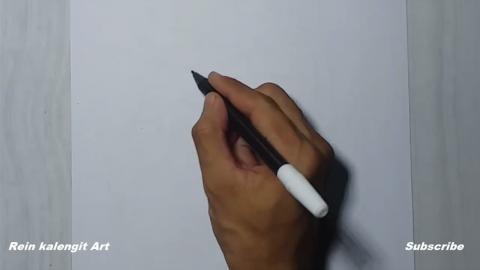Drawing grafity letter D