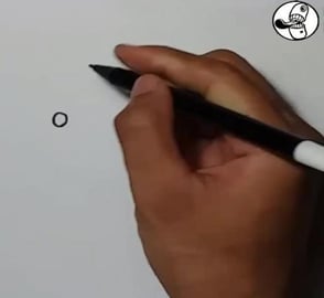 Draw cute character graffiti
