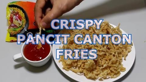 Pancit Canton fries - Pritong Lucky Me Pancit Canton