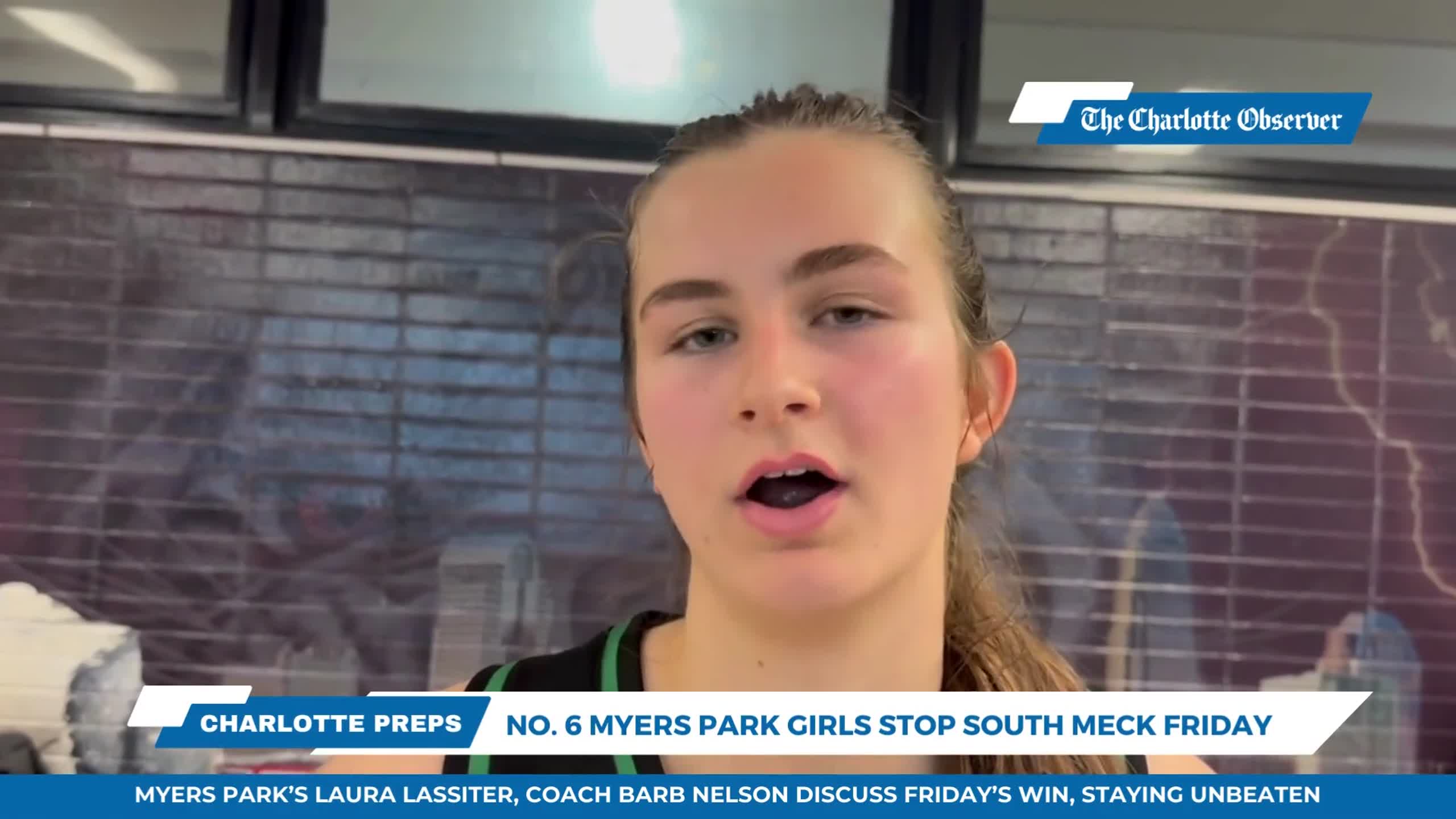 Watch Myers Parks Laura Lassiter Talks Fridays Win Over South Meck Charlotte Observer 