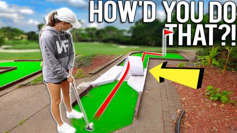 Elisha Gets An Unbelievable Mini Golf Hole In One! - Part...
