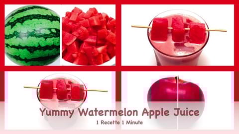 Yummy Watermelon Apple Juice (shorts)