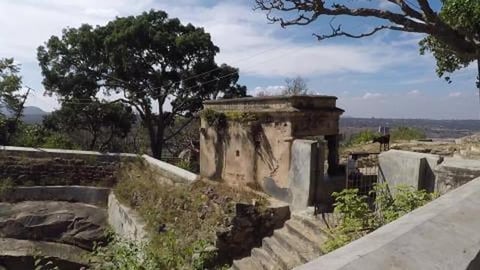 Climbing up to Sri Yoga Narasimha Swamy Temple