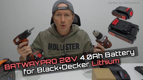 BATWAYPRO 20V 4.0Ah Battery for Black+Decker Lithium - Ma...