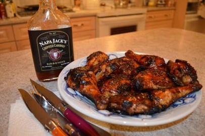How to Grill Napa Jack's Chipotle Cabernet BBQ Chicken: W...