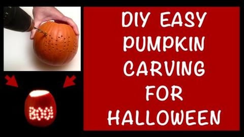 Boo! How to Drill Halloween Pumpkin in 25 Seconds (shorts...
