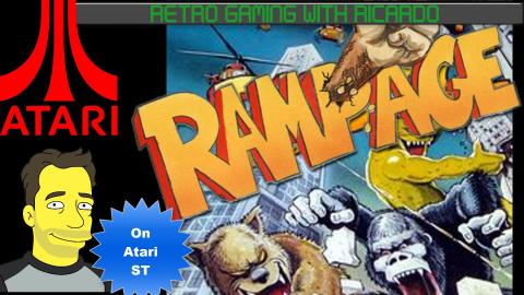 Classic Gaming with RAMPAGE on the ATARI ST | Retro Gamin...
