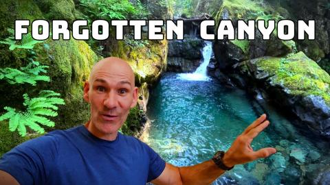 Solo Waterfall Rappelling Into a Hidden Canyon | Secret P...