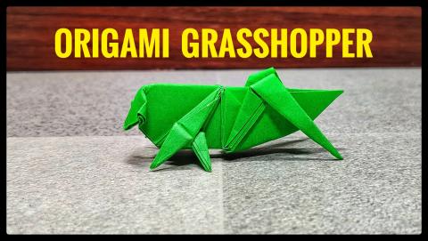 Origami Grasshopper | How to make Origami Grasshopper | O...