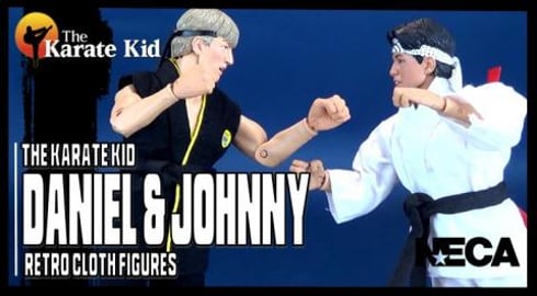 NECA Toys The Karate Kid Daniel & Johnny Retro Cloth Figu...