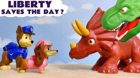 Paw Patrol Movie Pup Liberty Dino Rescue Toys Story