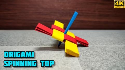 Origami Spinning Top | Origami tutorial | Paper craft | M...
