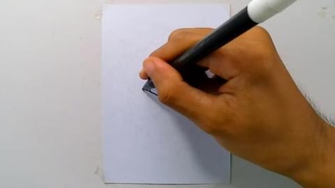 Drawing angry zombie graffiti