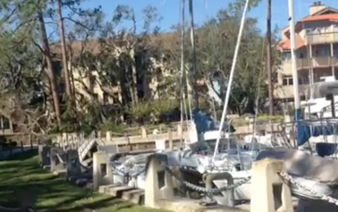 Hurricane Matthew damage at Harbour Town in Sea Pines | Hilton Head ...
