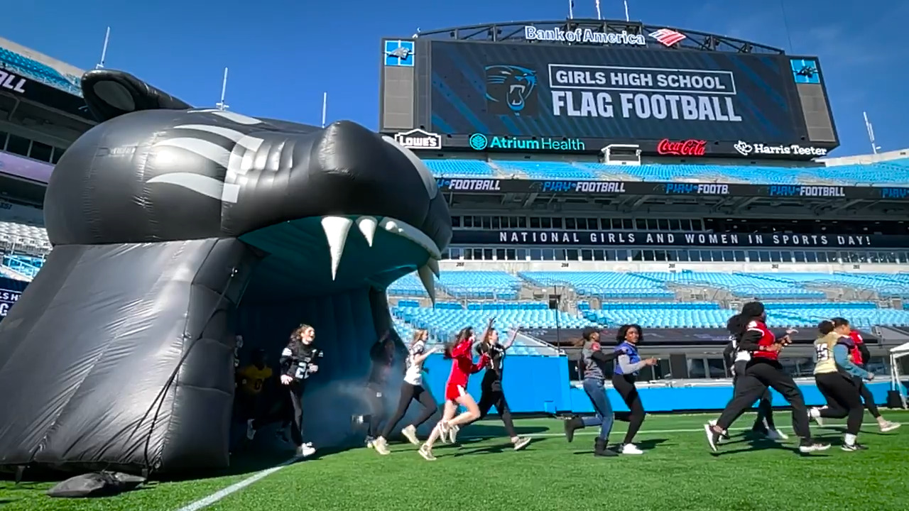 carolina panthers flag football