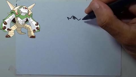 Drawing Pokemon CHESNAUGHT shorts