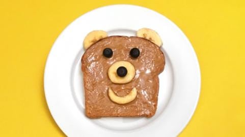 How to Make a Teddy Bear Toast / Fun Food For Kids