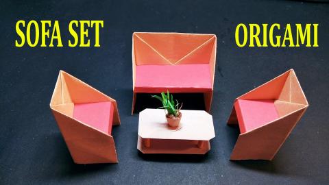SOFA SET | Origami tutorial