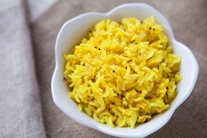Turmeric Rice Recipe (Yellow Rice, side dish)