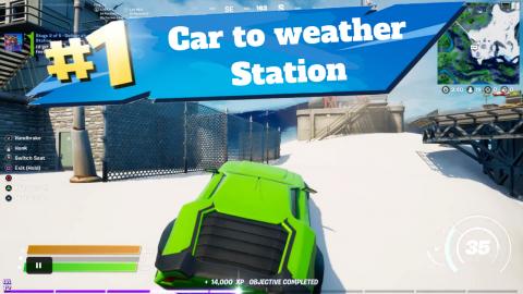 Deliver a car to the weather Station