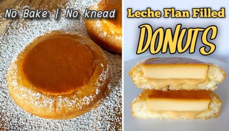 The Famous Leche Flan Filled Donuts in New York | No Bake...
