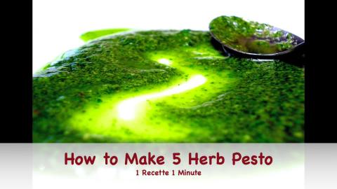 How to Make 5 Herb Pesto Sauce