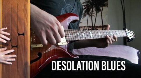 Desolation Blues - Wood Tongue Drum and Guitar