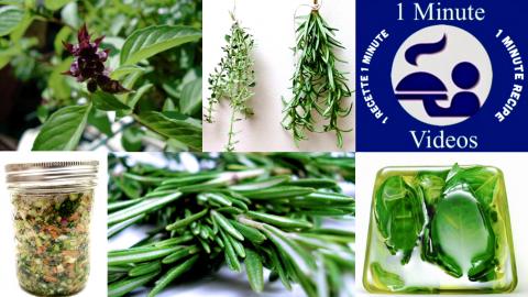 5 Ways to Preserve Fresh Herbs / Easy Kitchen Tricks
