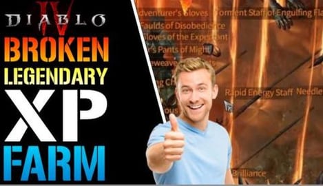 Diablo 4: BROKEN Legendary XP Farm! AFTER PATCH! INSANE F...