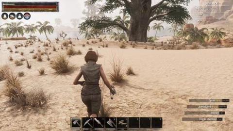 Farming materials and house building // CONAN Exiles Begi...