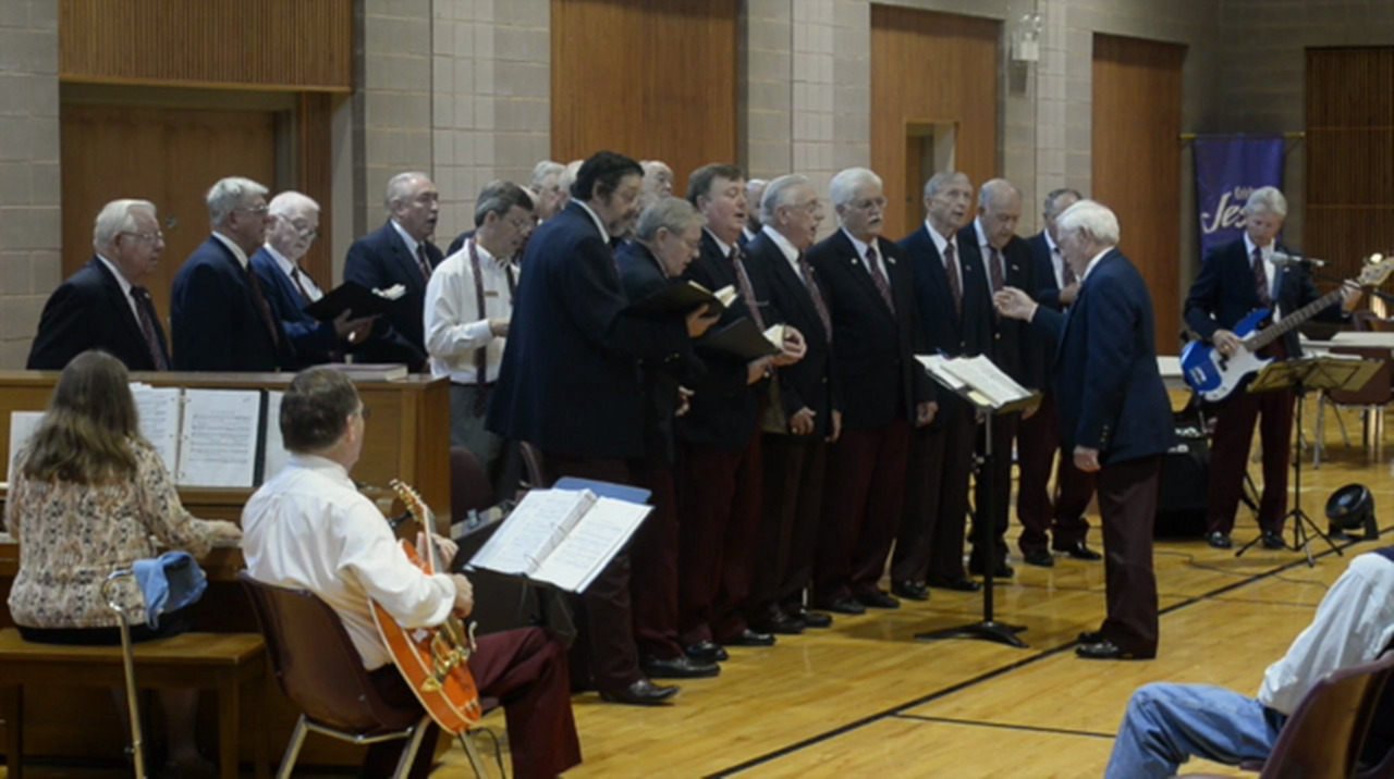 The St. James Male Chorus performs at Pineville United Methodist Church