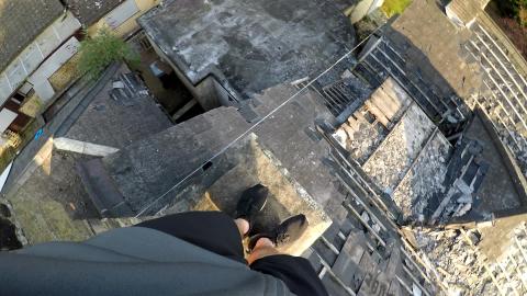 Just chilling on a roof. Don't mind me...