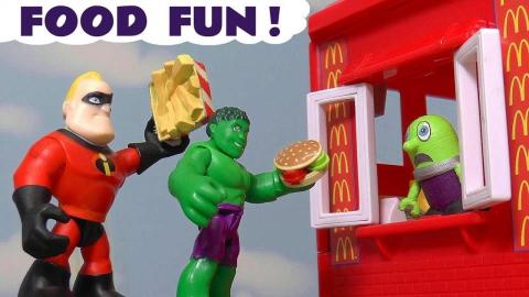 McDonald's Food Fun with Hulk and Thomas The Train