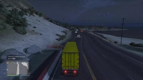 Trucker Falls asleep in GTA 5 Online
