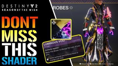 Destiny 2: "Luminous Void"ONE Of The BEST Shaders EVER! I...