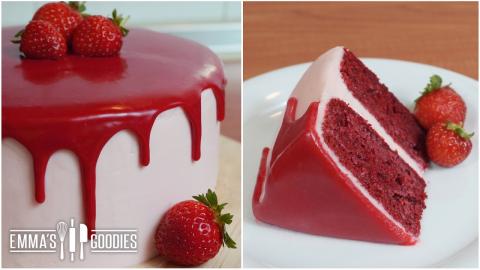 Red Velvet Cake Recipe with Cream Cheese Frosting ( Drip ...