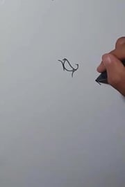 Drawing graffiti snowman shorts