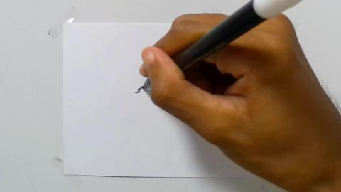 Drawing Graffiti rooster head mascot 1