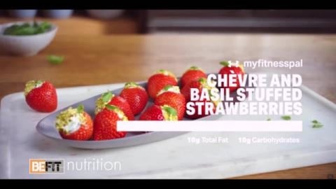 Healthy Recipes - Chevre and Basil Strawberries